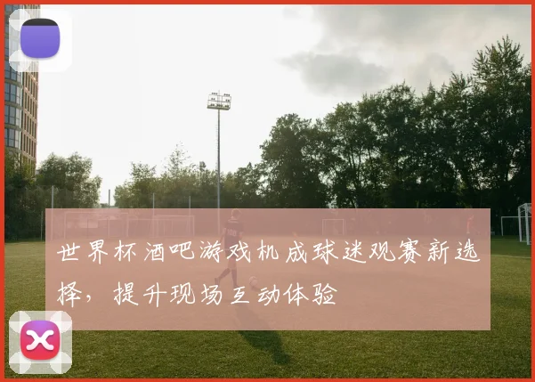 世界杯酒吧游戏机成球迷观赛新选择，提升现场互动体验